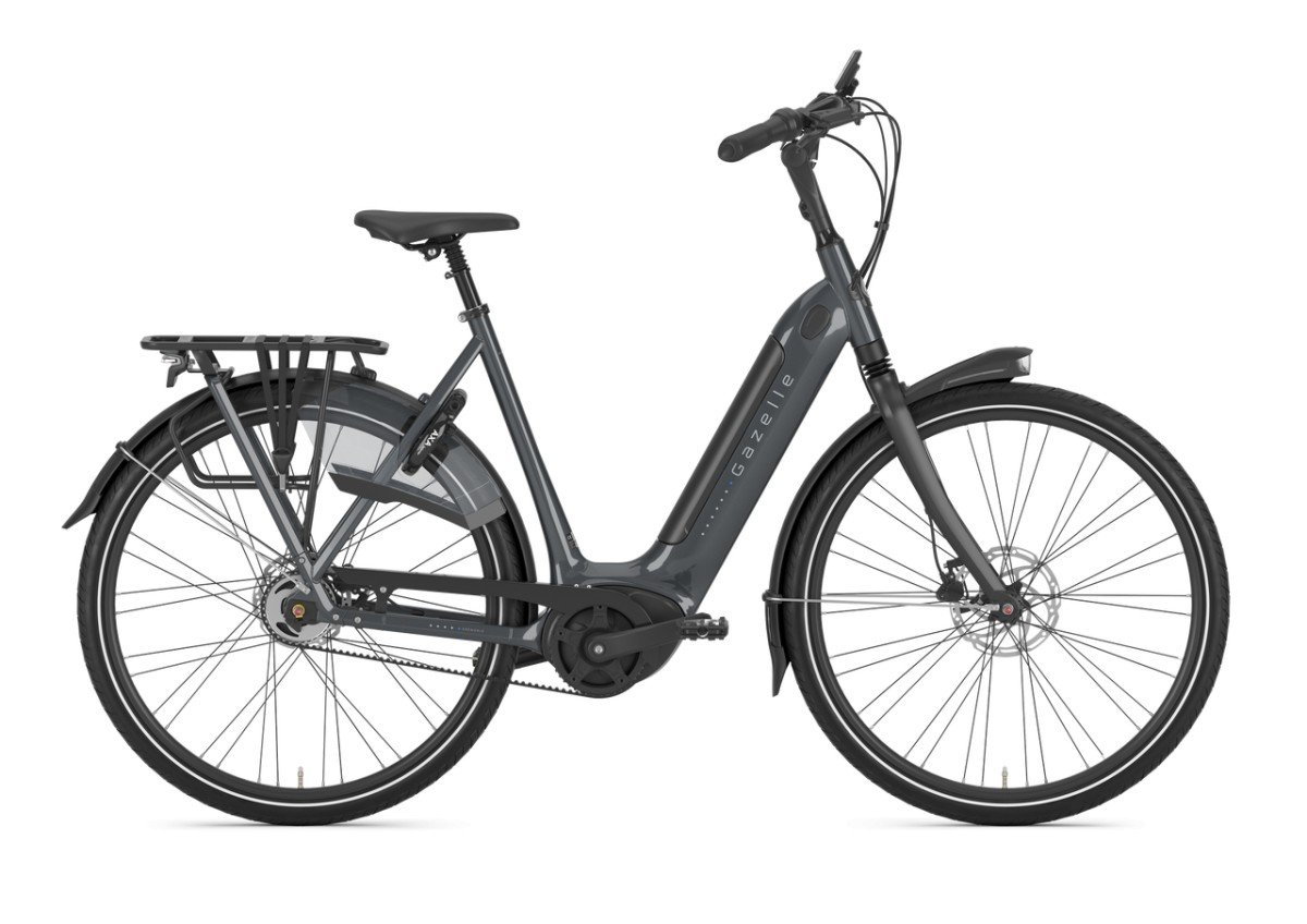 Gazelle Grenoble C5 Hmb 500wh Anthracite Grey Glans 61cm Dames